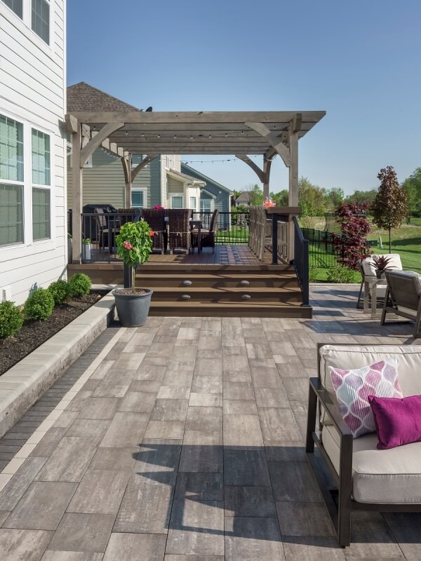 outdoor deck with pergola in Pickerington, OH